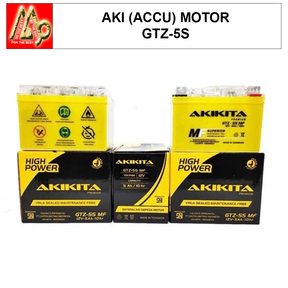 Karisma / Battery (Aki Motor) (Accu) GTZ5S-B / GASTRA (GSL) (AKIKITA)