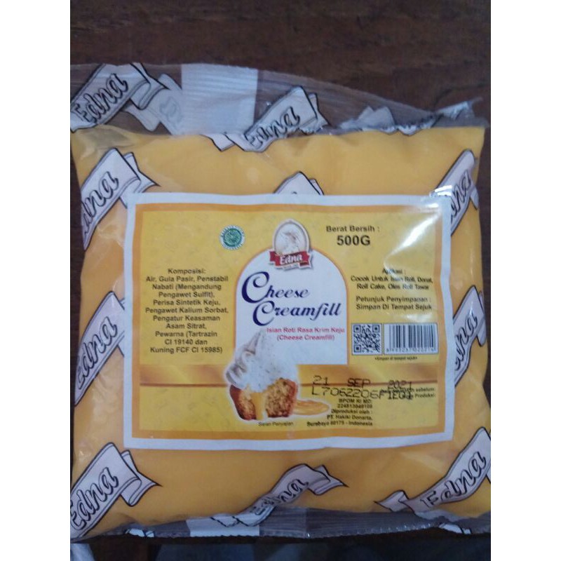 

Cheese creamfill Edna, selai keju kemasan ori 500 gr, enak murah