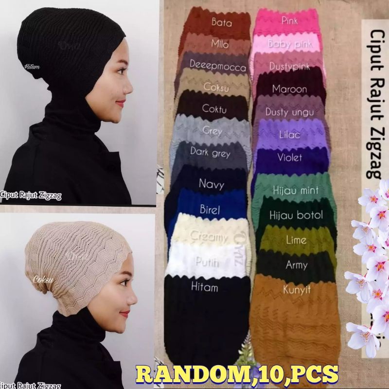 RANDOM,10,PCS CIPUT INNER RAJUT ZIGZAG .