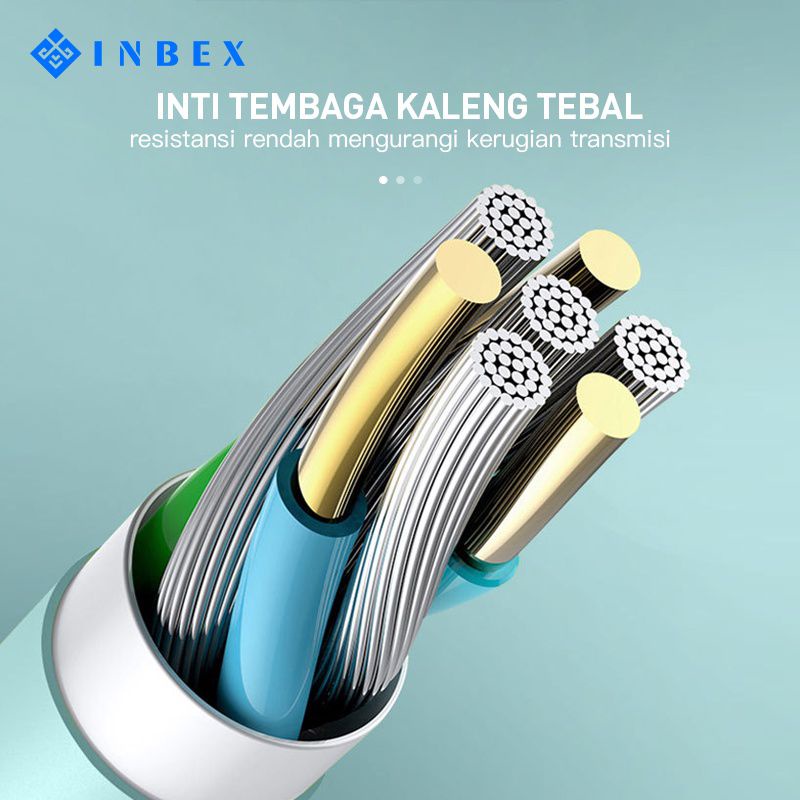 INBEX Kabel Charger Gaming 90° Type-C 3A