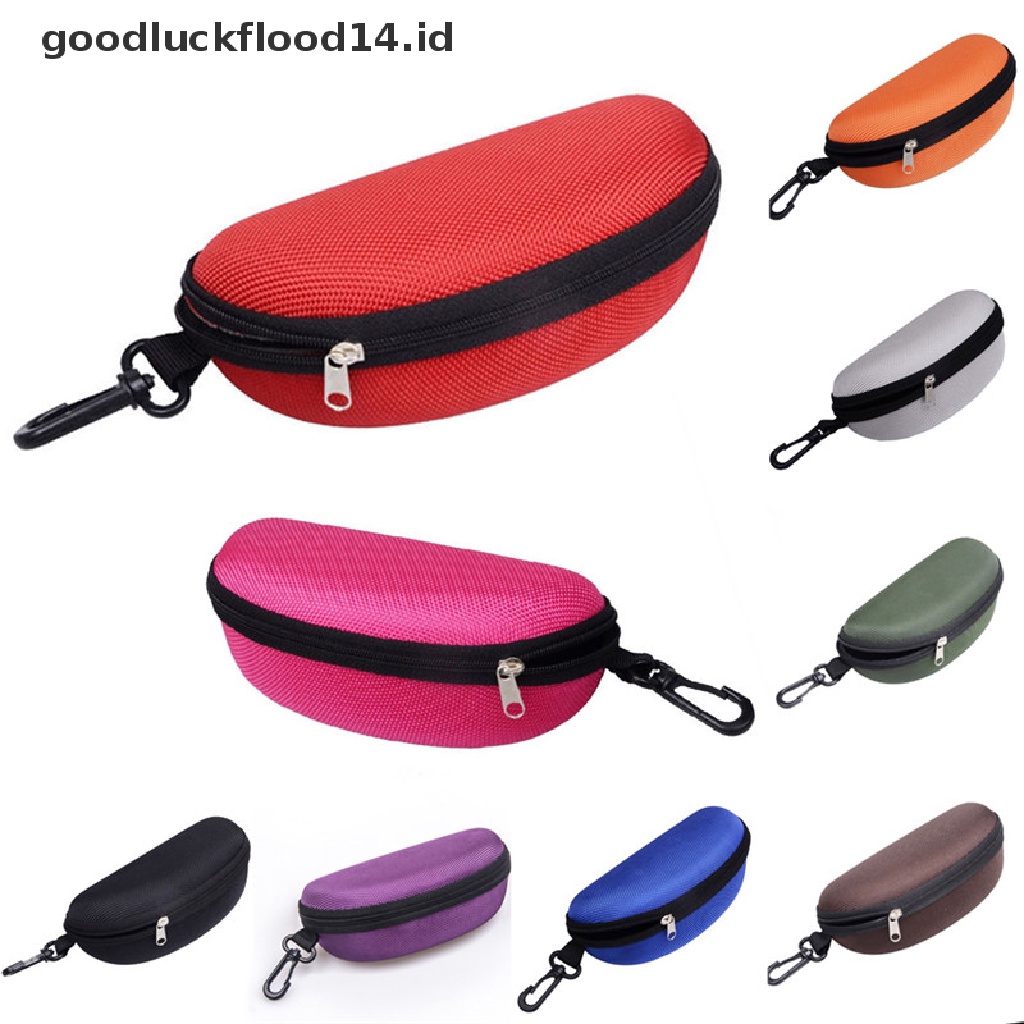 [OOID] Zipper Eye Glasses Sunglasses Hard Case Protector Glasses Holder NEW Portable ID