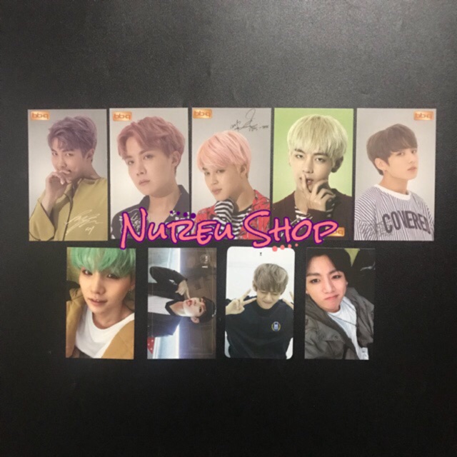 BTS Photocard (RM J-Hope Suga Jimin V Jungkook : BBQ Hyyh 2 Dark & Wild Orul)