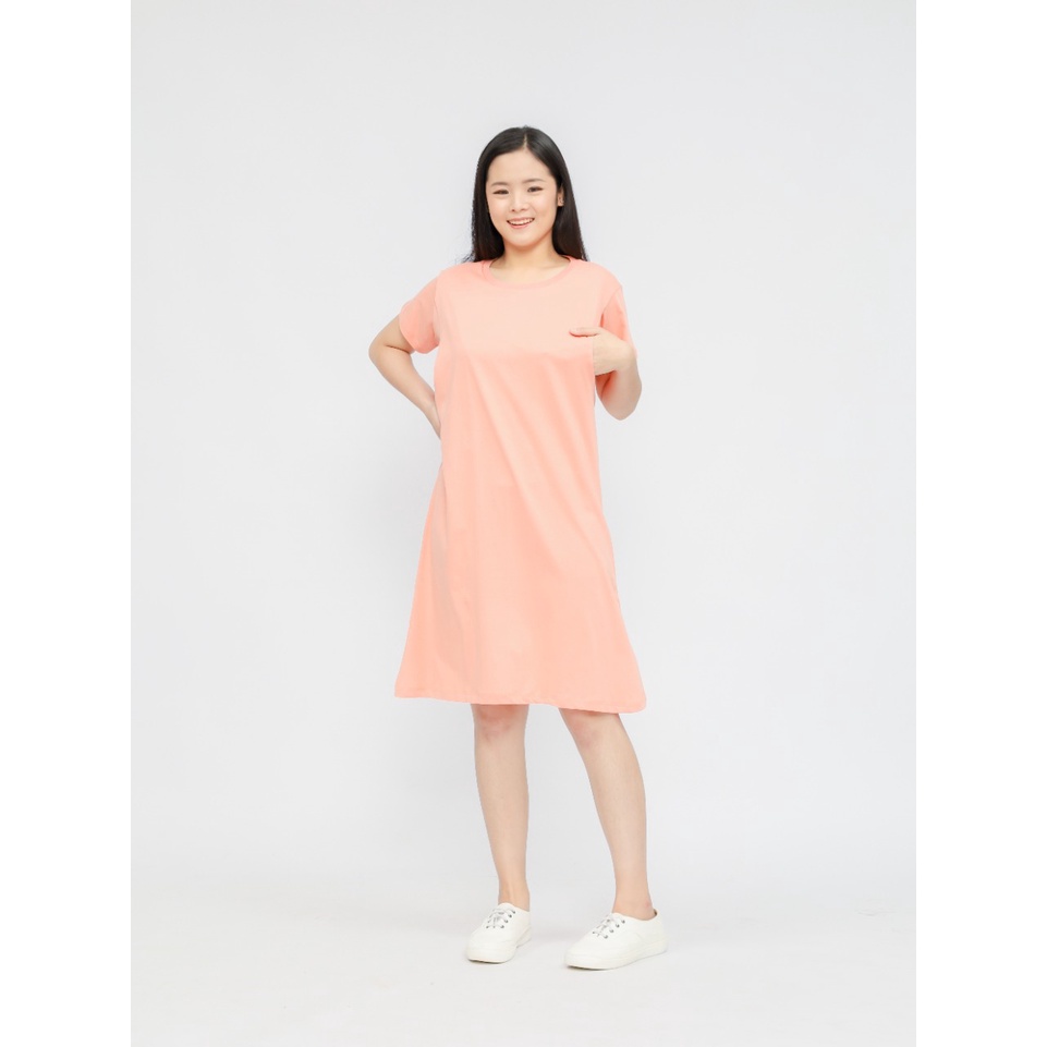 Dress ibu menyusui baju rok busui katun kaos combed, tencel dan bamboo 30s