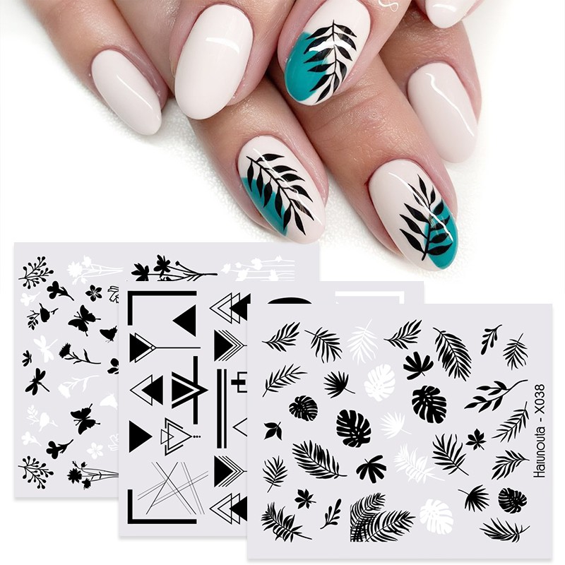 Stiker Kuku Motif Bunga Butterfly Untuk Nail Art