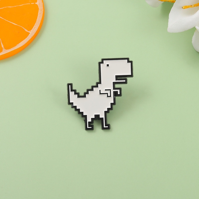 Bros Pin Enamel Bentuk Dinosaurus Tyrannosaurus Rex Bahan Alloy Untuk Wanita