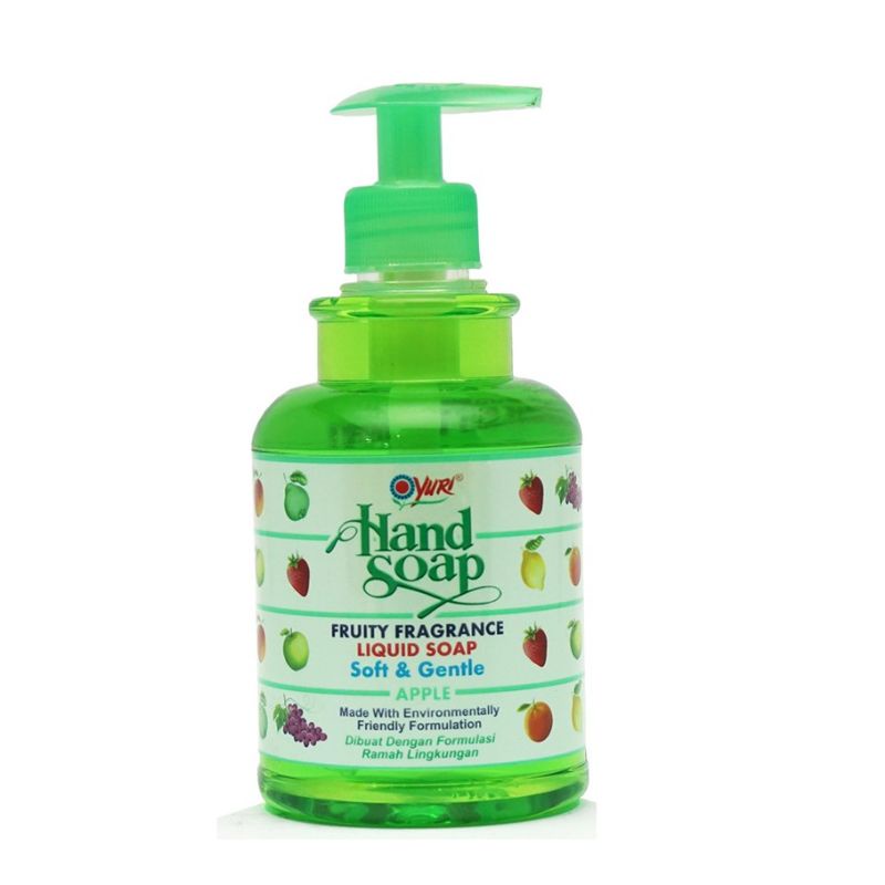 Yuri Handsoap 410ml Pump - Yuri Sabun Cuci Tangan Aroma Buah Pump 410ml