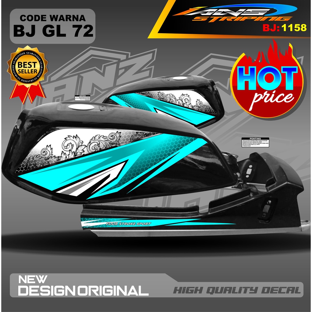 STICKER STRIPING GL SERIES CUSTOM / STRIPING GL MAX TERBARU / GL 2000 STICKER STRIPING