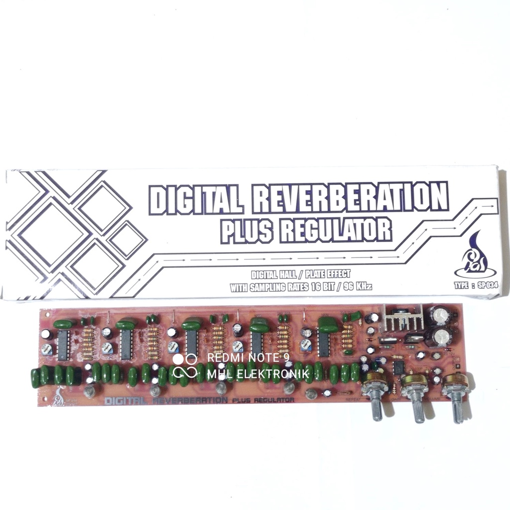 KIT Digital Reverberation Plus Regulator 5 IC 3 Potensio REVERB 5 IC + REGULATOR SP-034