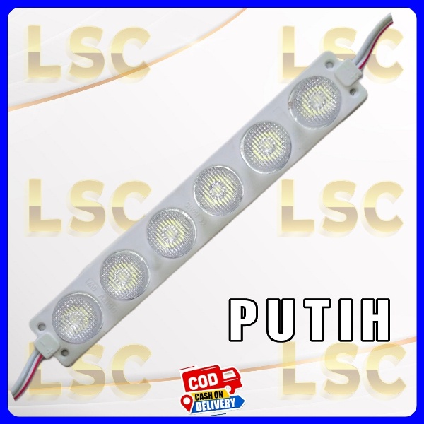 Lampu LED 6 MATA 1X6 JUMBO PANJANG 12 volt dan 24 volt