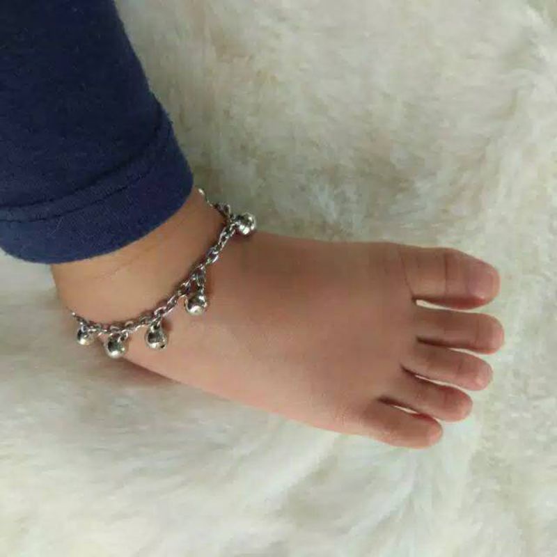 Gelang Kaki/Tangan Bayi Titanium Bunyi Krincing