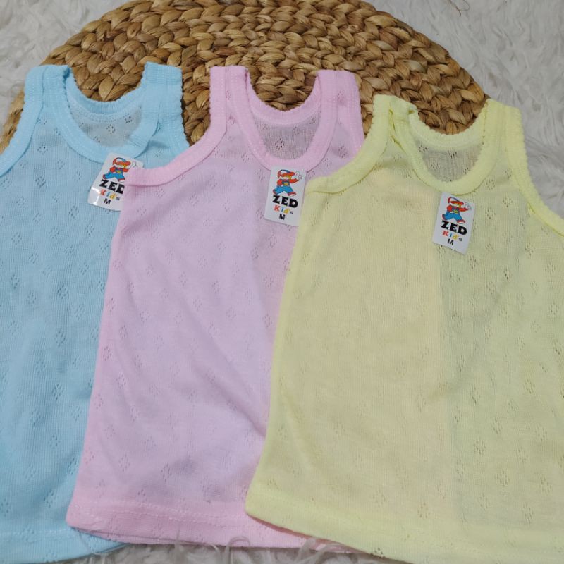 singlet anak/kaos dalam baby dan anak 3 bln - 7 tahun harga 6pcs