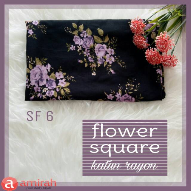 FLOWER SQUARE katun rayon