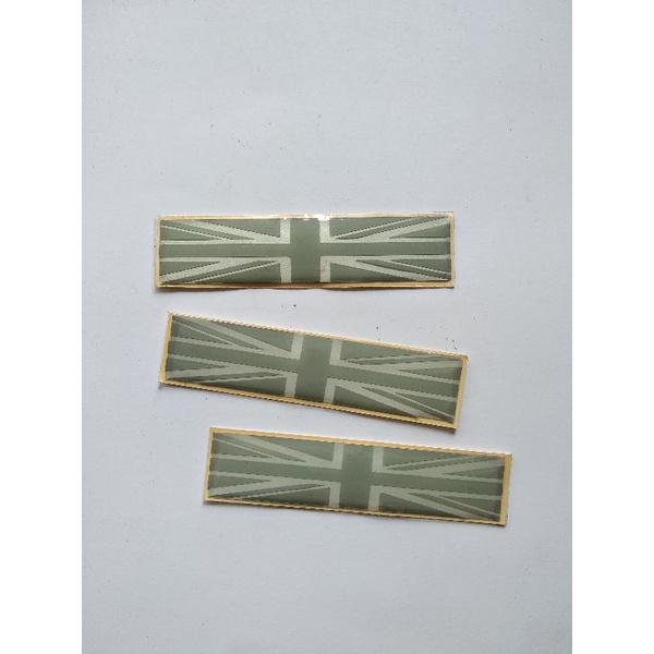 

Stiker england castom timbul resin