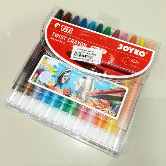 

Crayon putar Joyko mini 12 warna