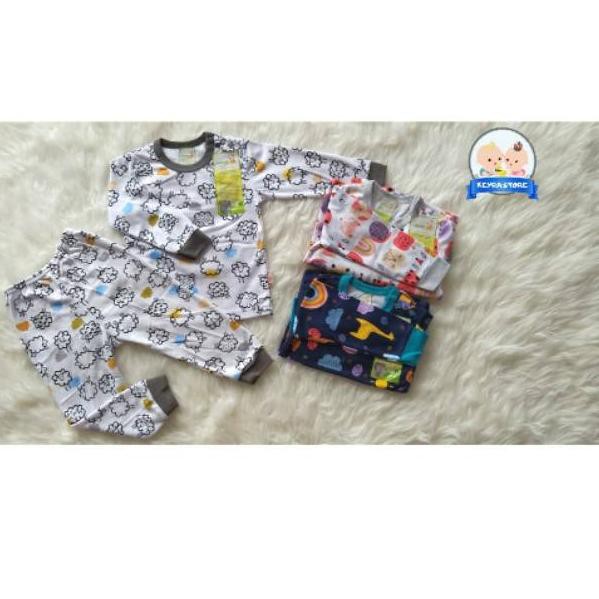 Paling Dicari.. NEW 3 PASANG SETELAN VELVET JUNIOR LITTLE SUNSHINE PANJANG SIZE S,M,L [KANCING BAHU]