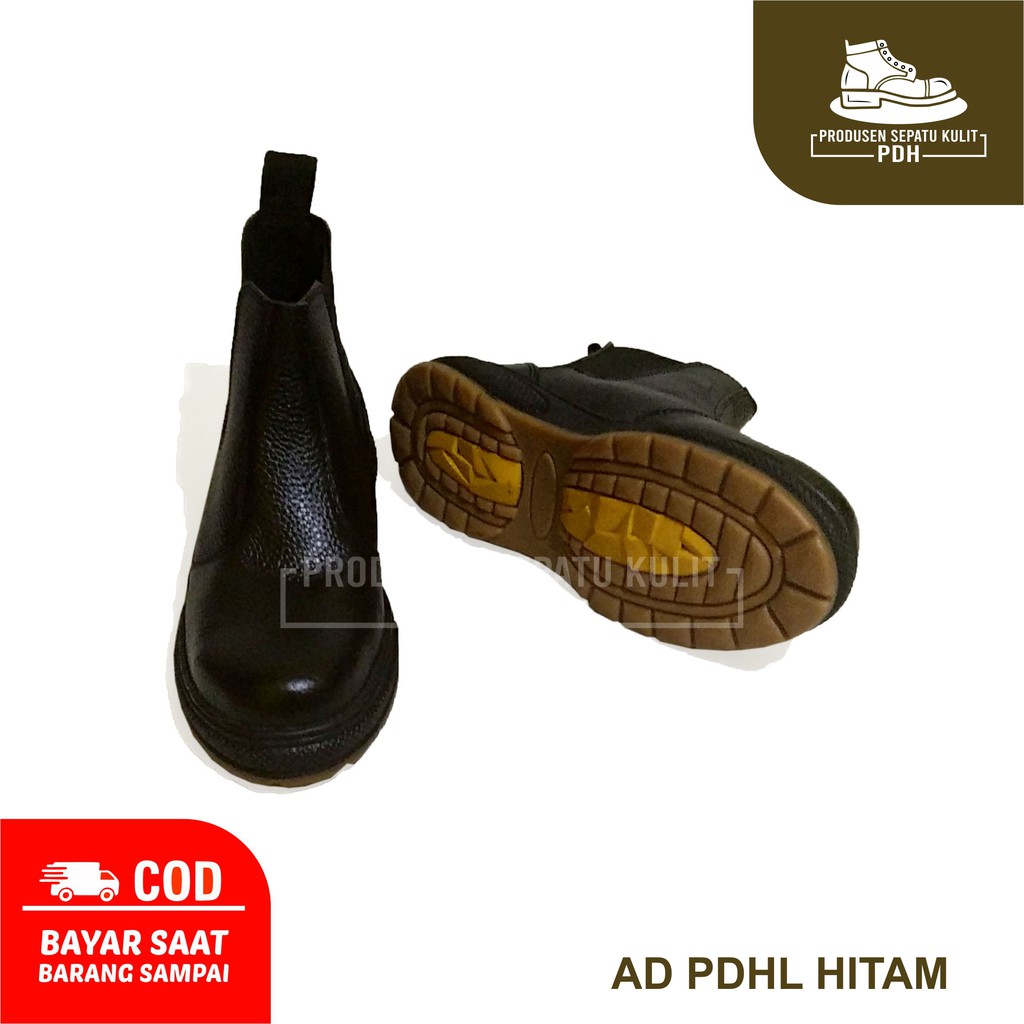 PRODUSEN SEPATU SAFETY KULIT ASLI ELASTIS BAHAN MATERIAL BERKUALITAS - AD_PDH El