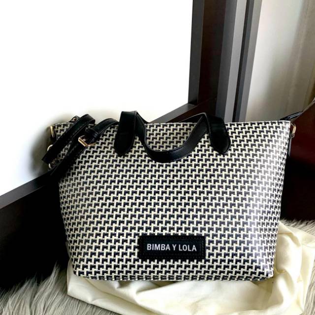 #B8500 BIMBA Y LOLA Plaited Tote Bag Spring Summer 2019