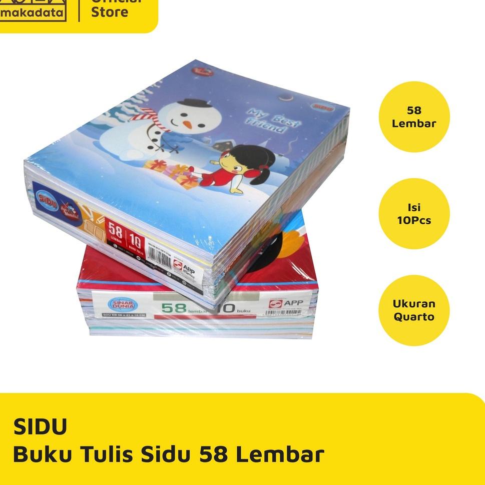 

KIRIM HARI INI BUKU TULIS SIDU / SINAR DUNIA 58 LEMBAR (1 PACK) MURAH (ART. 079)