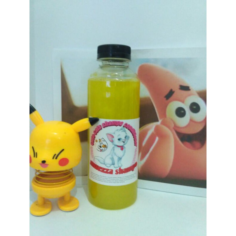 shampo hewan kuning cat sampo ukuran 250 ml untuk kucing anjing sampoo muezza anti kutu jamur tick and flea rontok Angora anggora sampho  mixdome bengal murah terlaris natural obat