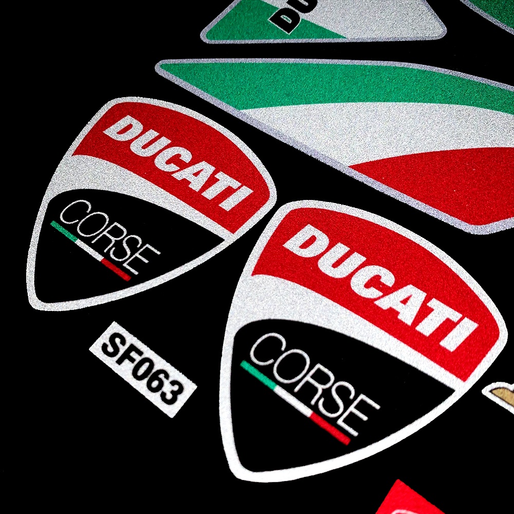 Stiker Reflektif Desain Corse Italia Untuk Dekorasi Helm Motor Ducati Corse 959 969 1199 1299 V4 S R