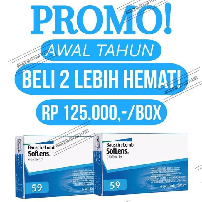 

Termurah!! Bausch And Lomb Softlens Bening Transparan Bulanan (Monthly) Sensitif