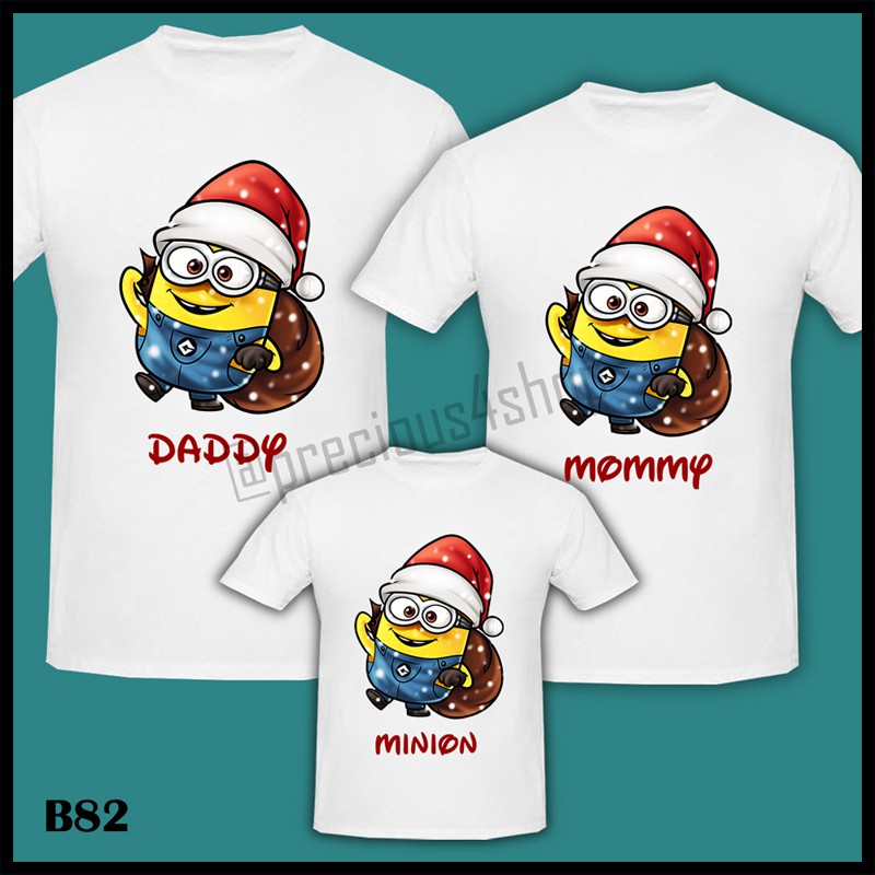 Minion I M Santa Claus X Mas Christmas Kaos Couple Family T Shirt