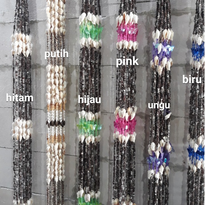 TIRAI KERANG TIRAI PINTU ISI 10 HELAI