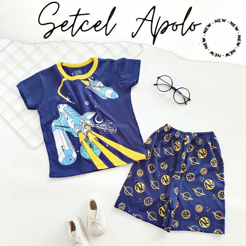 SETELAN BAJU ANAK LAKI-LAKI SATU SET PAKAIAN KAOS ANAK COWOK 1-5 TAHUN
