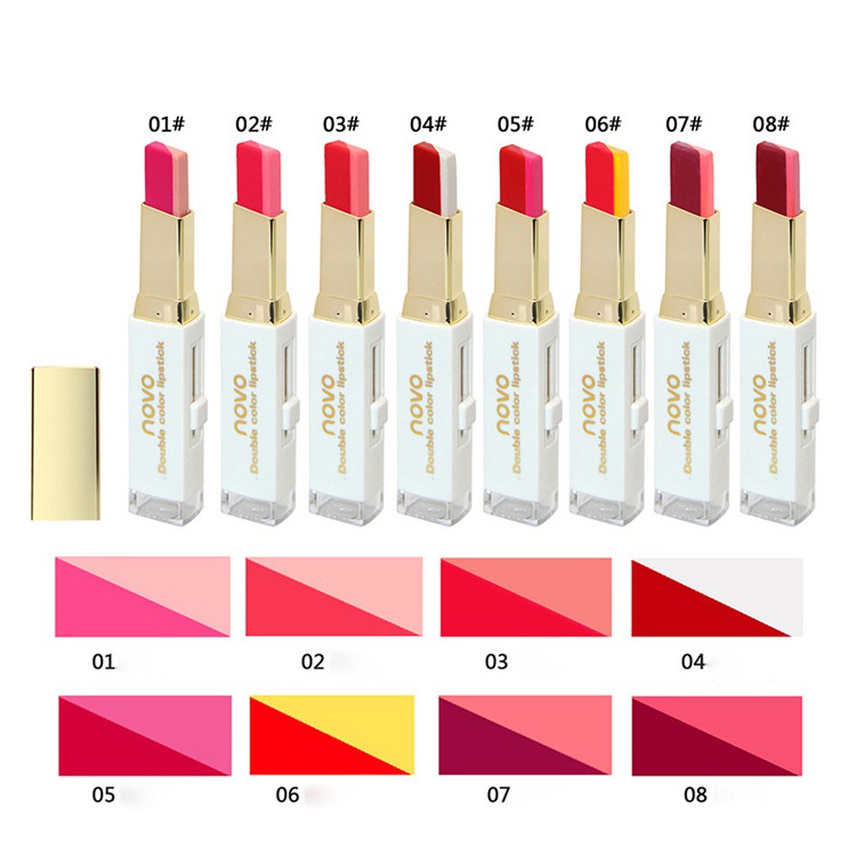 NV5095 - NOVO DOUBLE COLOR LIPSTICK TWO TONE