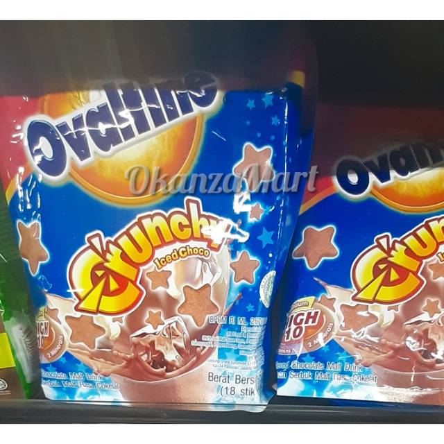 

Ovaltine Crunchy Ice Choco Bag Isi 18X32gr