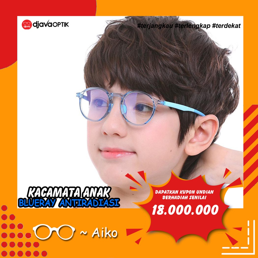 Kacamata Anak Audy Blueray Photocromic Minus Antiradiasi Bluecromic