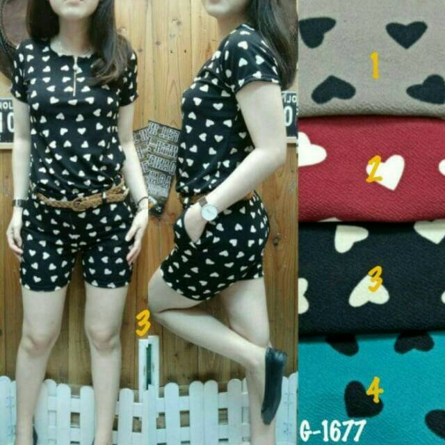 Setelan wanita warna tosca - setelan bekas - baju bekas - baju second