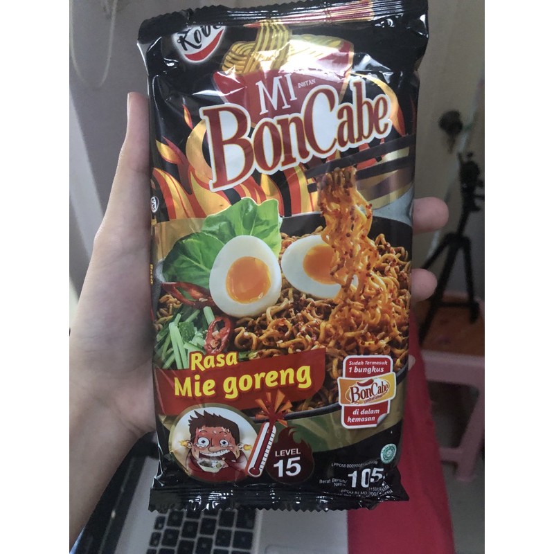 mie instan mie goreng mi boncabe pedas