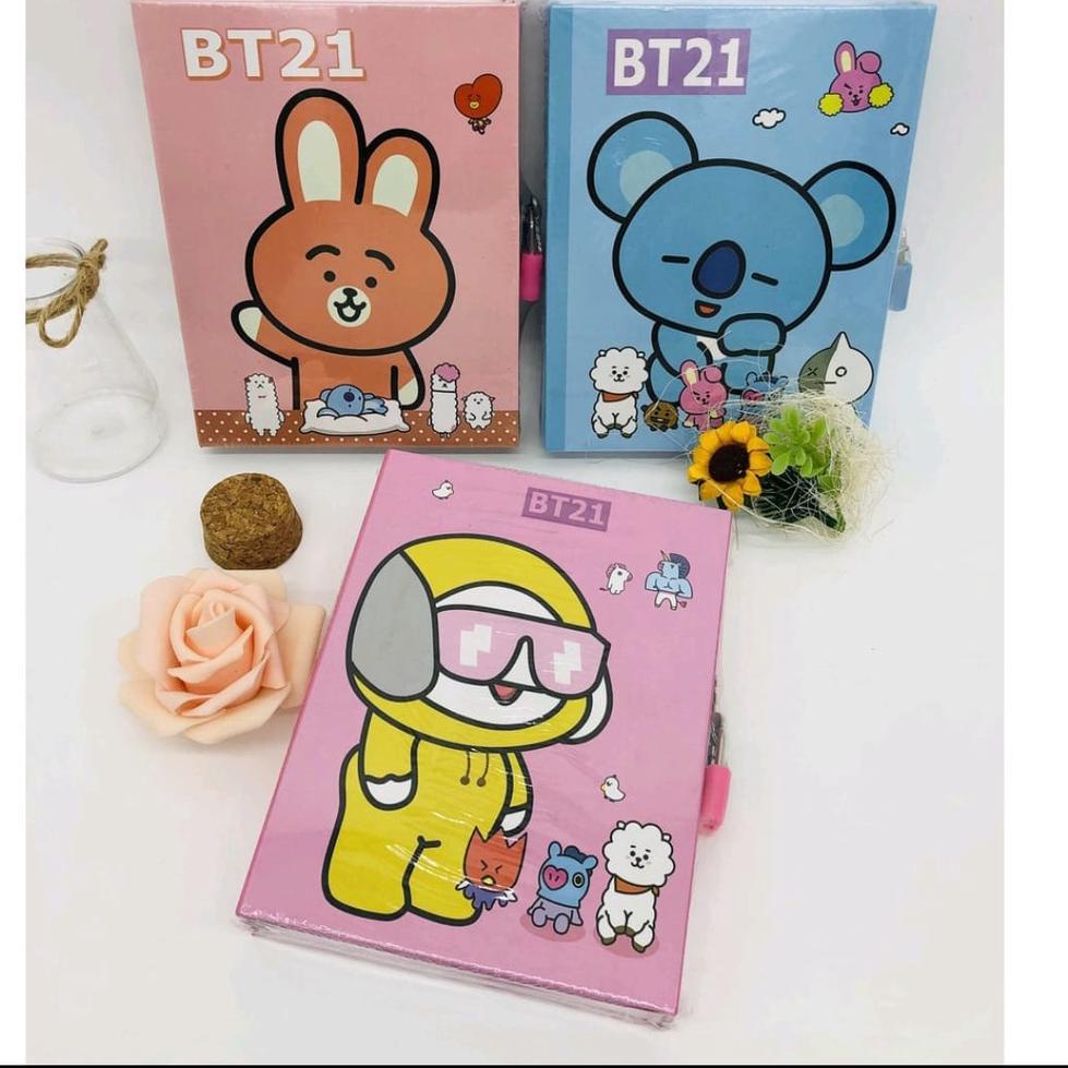 

[KODE 6A9OW] TAKASI99 - Buku Diary 64K Karakter Kartun Note Book Dengan Kunci Gembok. Murah