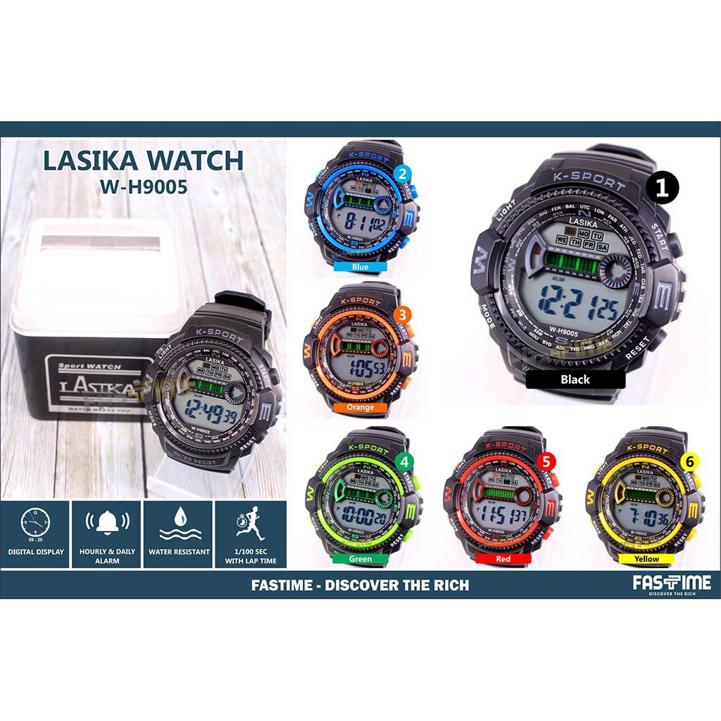 Jam Tangan Lasika Digital W-H 9005 Pria Wanita | Shopee ...