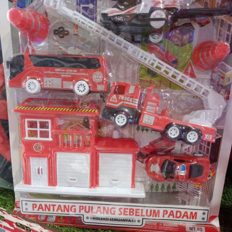 Mainan Anak Mobil Pemadam Set