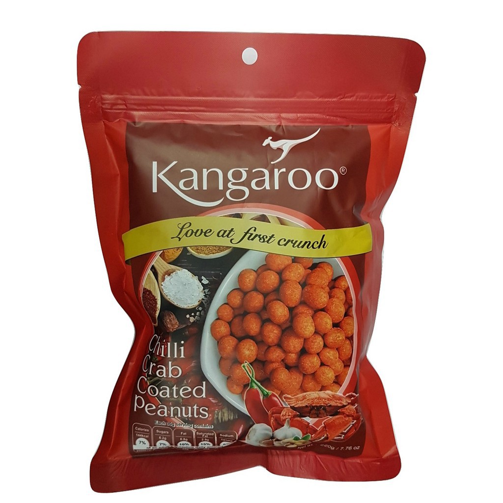 

Kangaroo Chilli Crab Coated Peanuts 220g