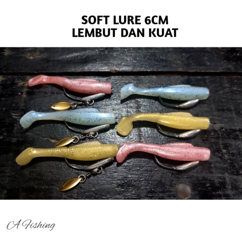 SOFT LURE MINI 6CM PRO HUNTER SATUAN PAKAI HOOK