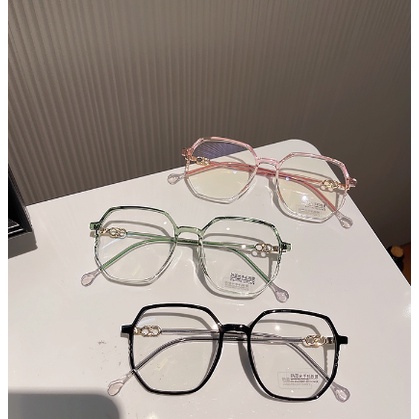 【COD Tangding】Tr Kacamata Fashion Gaya Korea Frame Bulat Untuk Pelajar Wanita