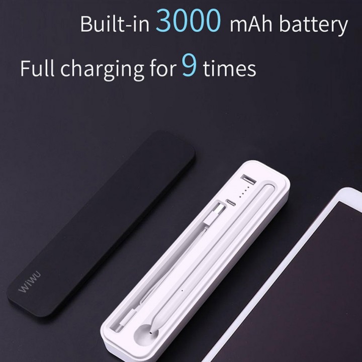 WIWU 2-in-1 Stylus and Wireless Charging Case 3000mAh Built-in Battery