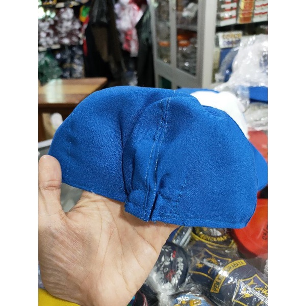 TOPI SABLON TK Warna : Biru Electic + Putih