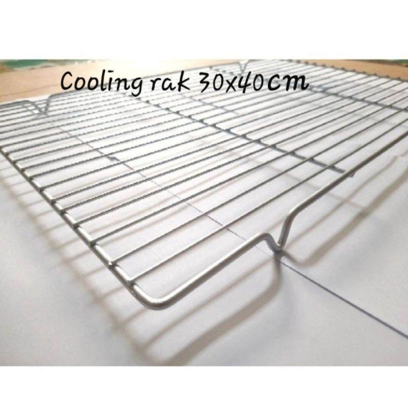 Cooling rack ukuran 40x30cm/Cooling rack pengiris kue peniris makanan/Rak makanan Rak peniris makanan atau kue