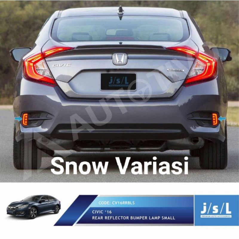 Civic Turbo lampu LED model small reflector bumper lamp JSL