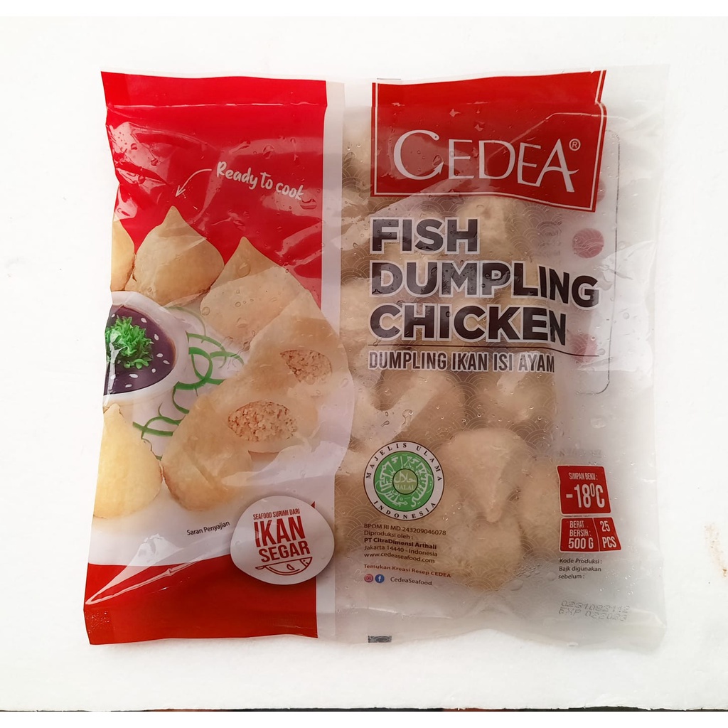 

Cedea Fish Dumpling CHICKEN Dumpling Ikan Isi AYAM 500 Gram Gr