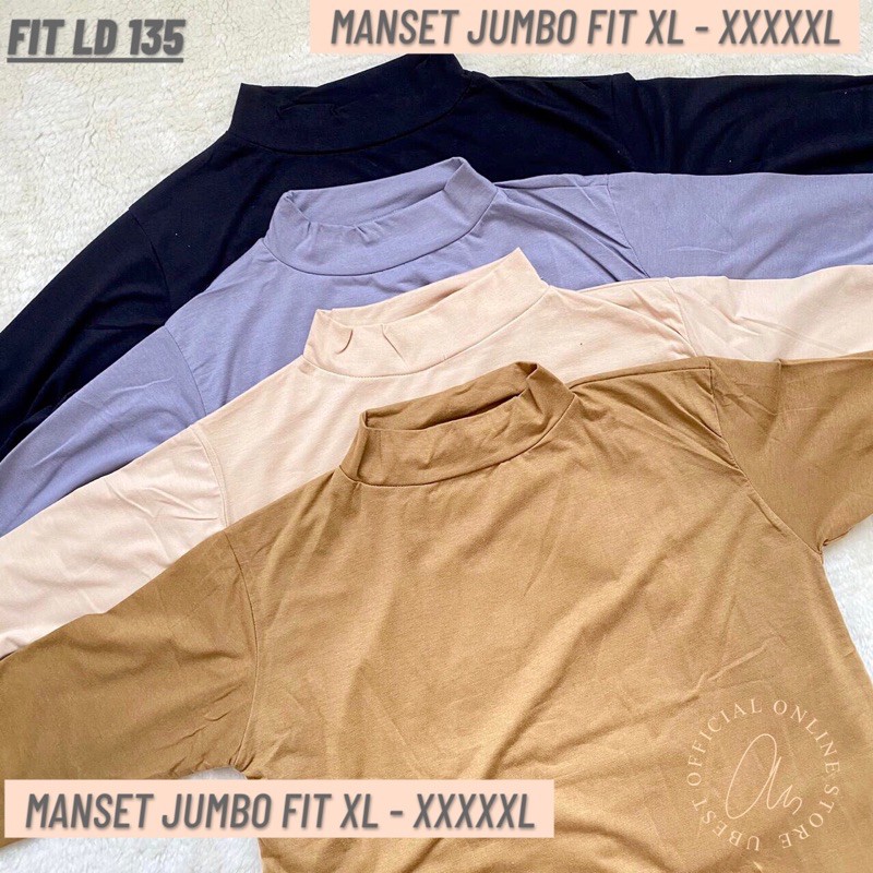 MANSET WANITA JUMBO / Manset Kaos Jumbo Wanita Muslim / Inner Kaos Jumbo / inner big size / Manset