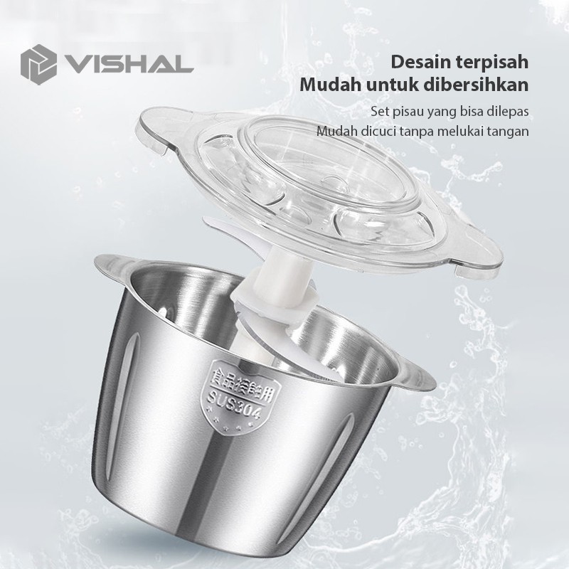 VISHAL Jumbo chopper  Blender Elektrik Penggiling Penggiling Mixer Fruit Veg Blender Daging VS