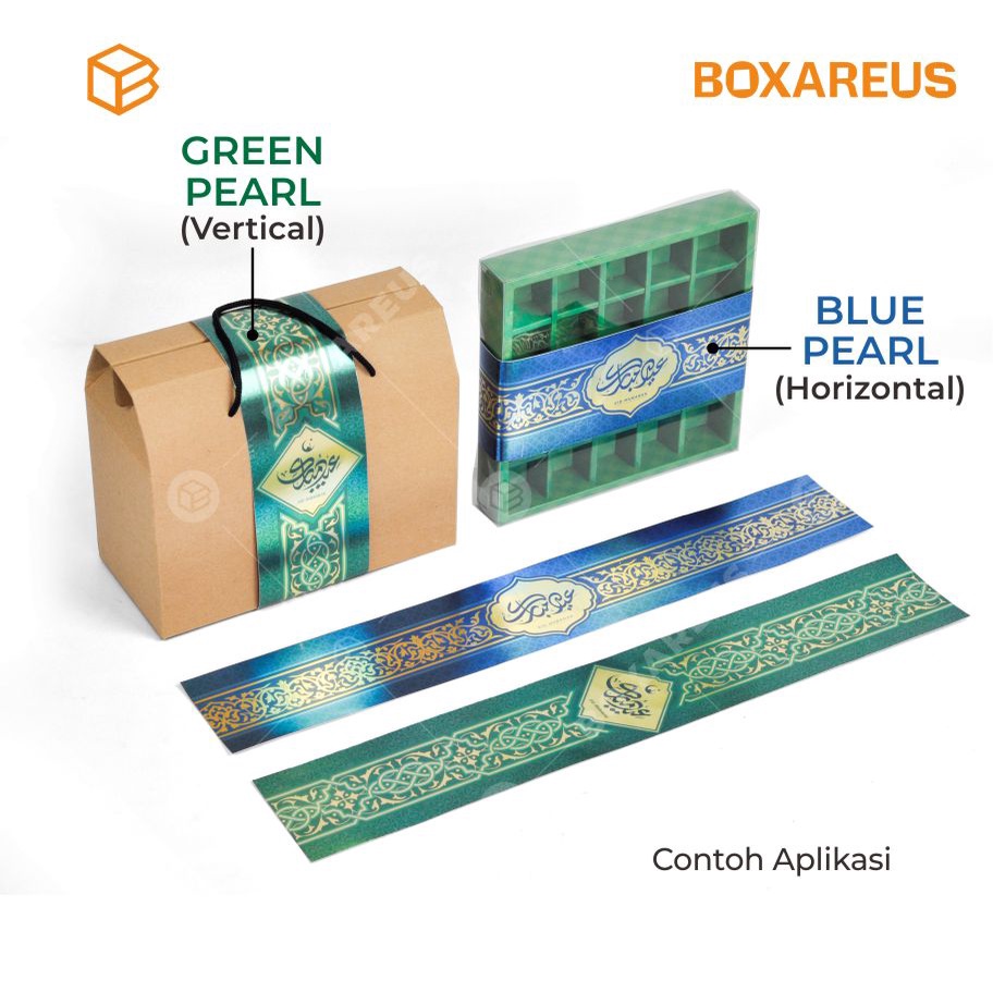 Paperbelt Lebaran, Label Idul Fitri, Hiasan Sleeve Sabuk | BLIF