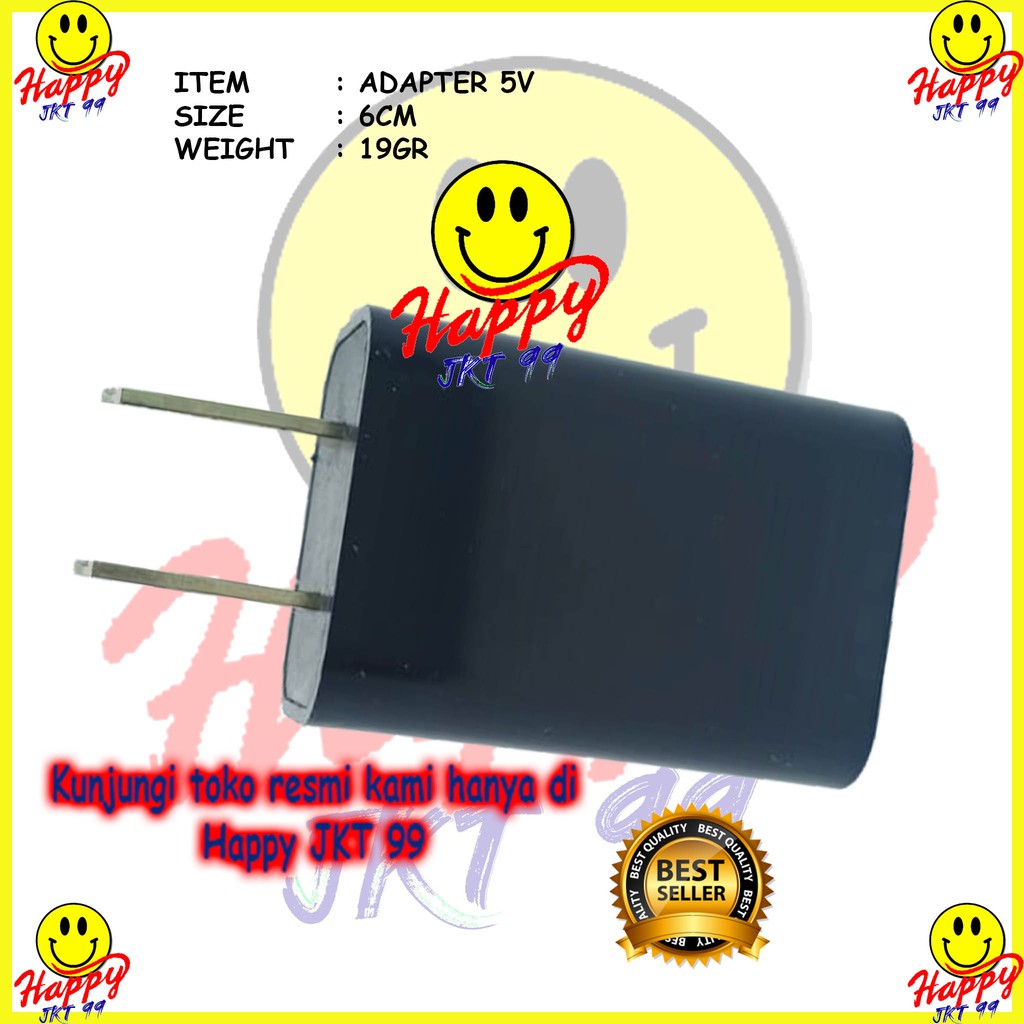 [ HAPPY JKT 99 ] BATOK ADAPTOR CHARGER 5V USB ORIGINAL