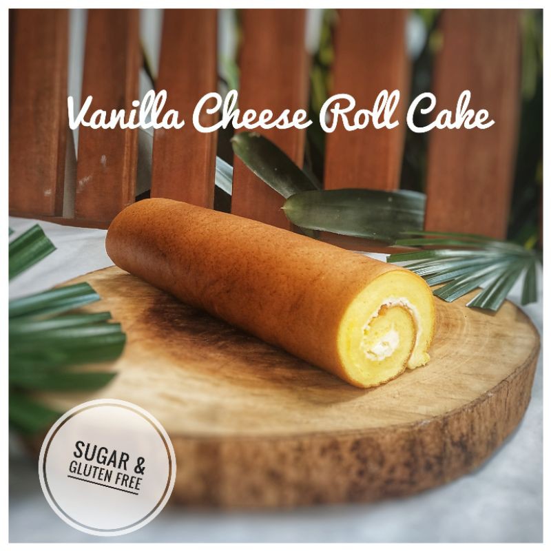 

FLOURLESS KETO DEBM CREAM CHEESE VANILLA ROLL CAKE BOLU GULUNG