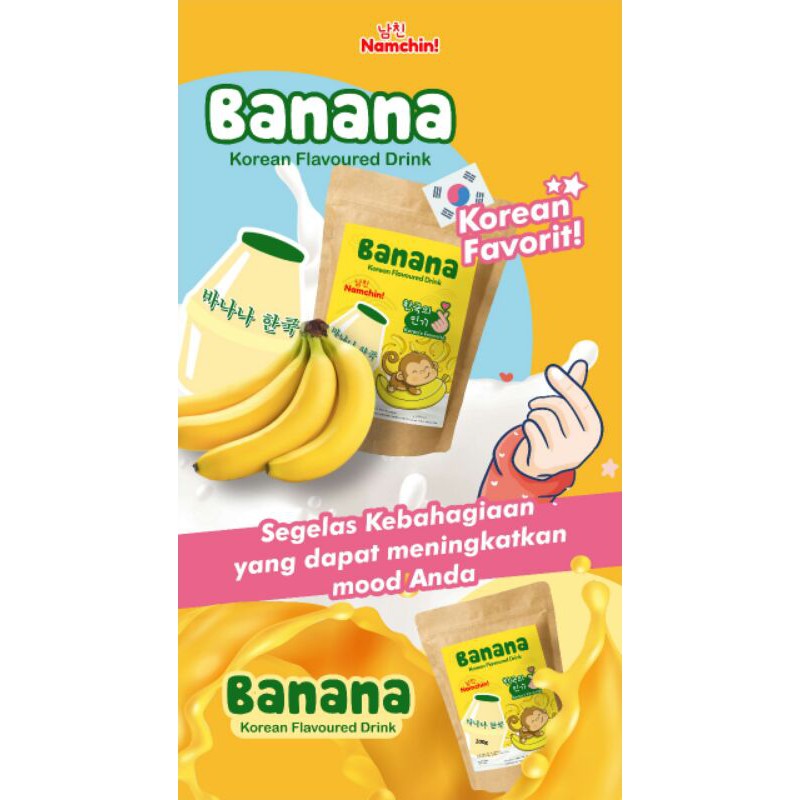 NAMCHIN BANANA MILK (BANANA KOREAN MILK)